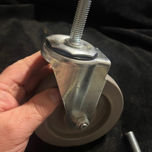 3 Heavy Duty Swivel Caster Wheels . 1”x5” w/ washers, bolts and wrench . New - Picture 6 of 8